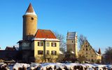 Dinkelsbühl, Bayern, Mittelfranken, Romantische Straße, Winter, Altstadt, Stadtmühle                               