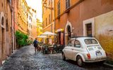 Gemütliche Straße in Trastevere