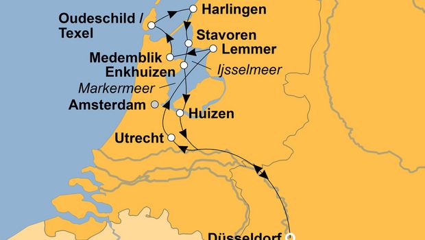 Ihre Reiseroute