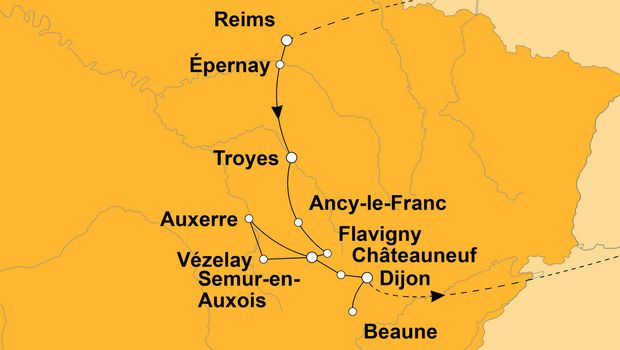 Ihre Reiseroute