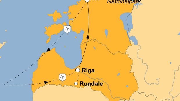 Ihre Reiseroute