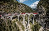 Glacier auf dem Landwasserviadukt 