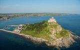 St Michaels Mount an der Küste von Cornwall