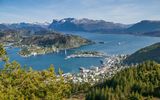Blick auf Måløy