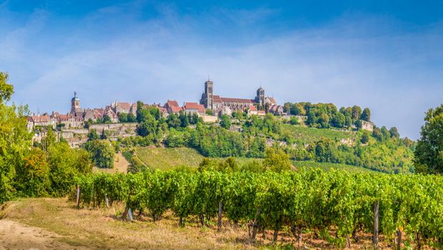 Blick auf Vezelay