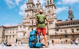 Wanderer in Santiago d' Compostella