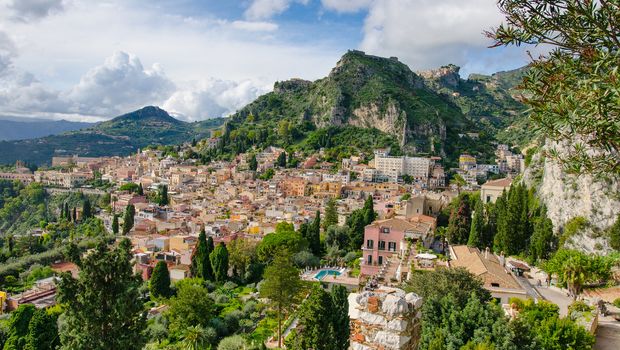 Blick auf Taormina