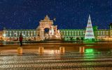 Praça do Comércio zur Weihnachtszeit