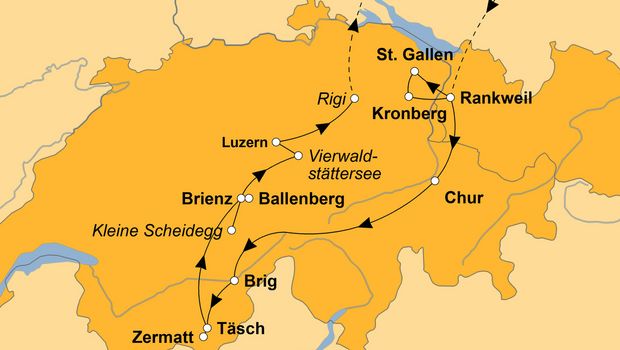 Ihre Reiseroute