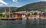 Blick auf Bergen