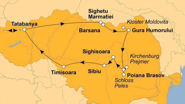 Ihre Reiseroute