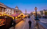 Weihnachten auf dem Trafalger Square in London