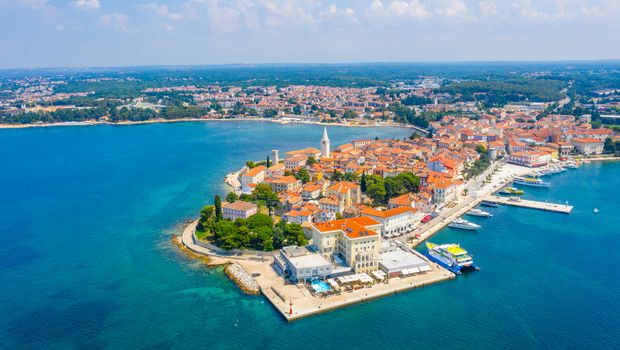 Luftaufnahme von Porec 