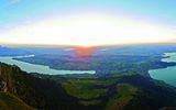Rigi - Sunset on Rigi Kulm - Panorama