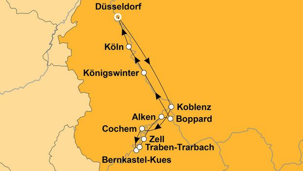 Ihre Reiseroute