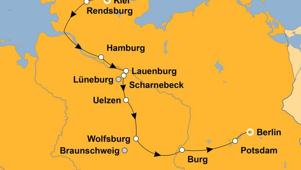 Ihre Reiseroute