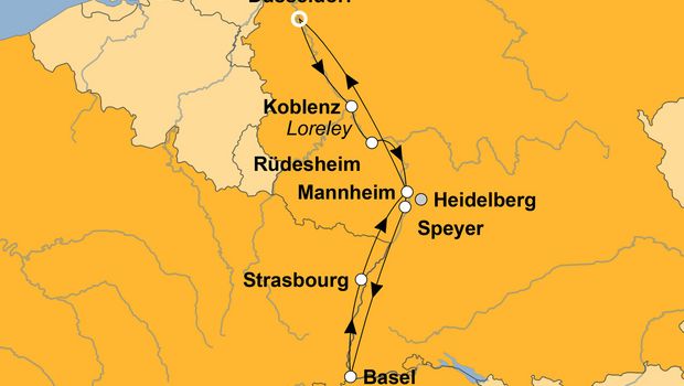 Ihre Reiseroute