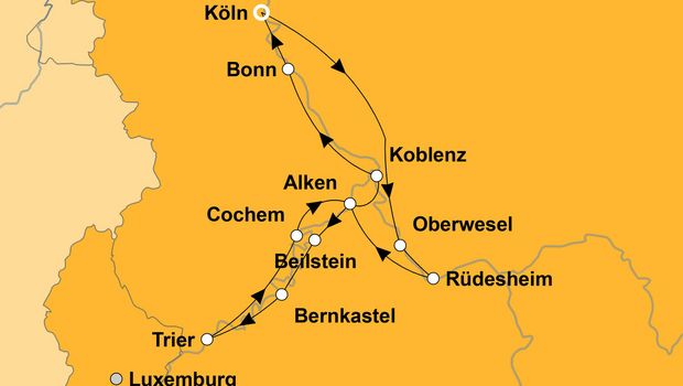 Ihre Reiseroute