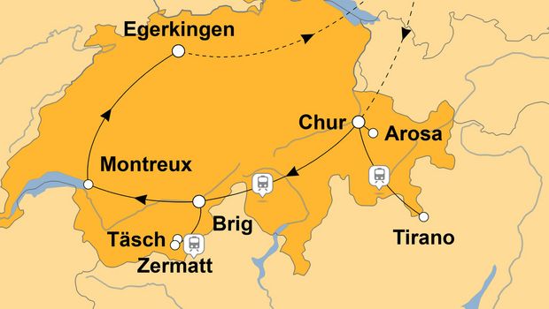 Ihre Reiseroute