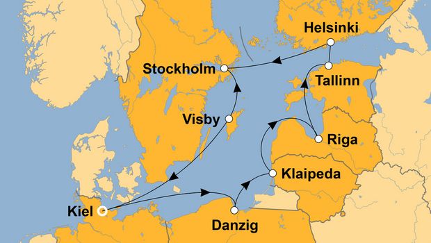 Ihre Reiseroute