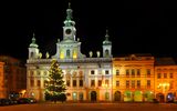 Budweis bei Nacht