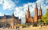Wiesbaden, Marktkirche mit Rathaus