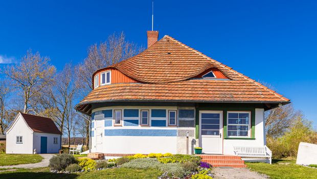 Das Asta Nielsen Haus Karusel in Vitte auf der Insel Hiddensee