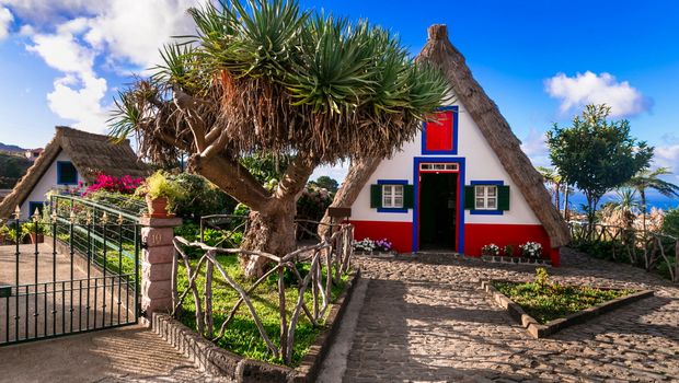 Traditionelles Haus in Santana, Madeira