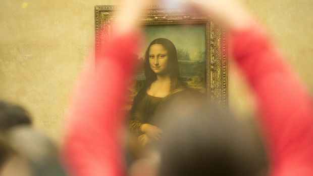 Mona Lisa im Louvre in Paris