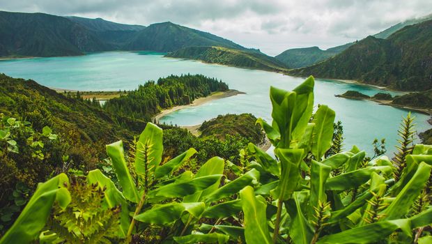 Blick auf Lagoa do Fogo