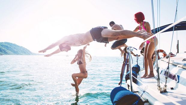 Sprung ins Wasser
