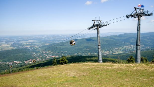 Gondelbahn mit Blick auf Bad Flinsberg