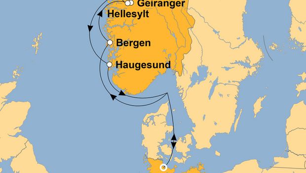 Ihre Reiseroute