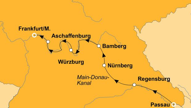 Ihre Reiseroute
