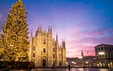 Domplatz in Mailand zu Weihnachten