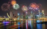 Feuerwerk über Singapur