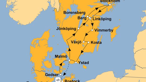 Ihre Reiseroute
