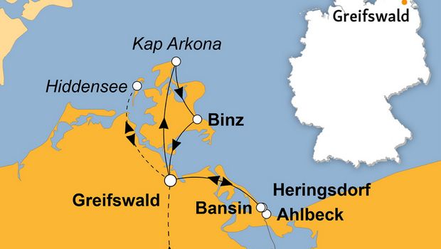 Ihre Reiseroute