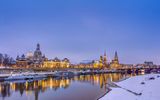 Dresden, Panorama im Lichterglanz