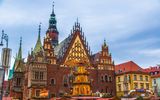 Breslauer Altstadt mit Weihnachtsmarkt