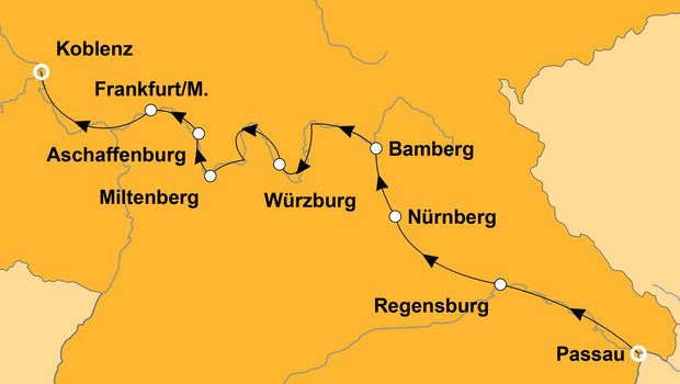 Ihre Reiseroute