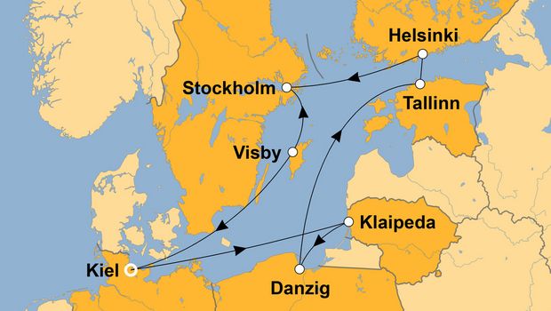 Ihre Reiseroute