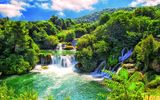 Der Krka-Nationalpark bei Šibenik in Kroatien