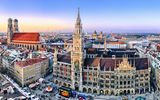 Münchner Innenstadt im Abendlicht