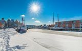 Alter Hafen Wismar im Winter