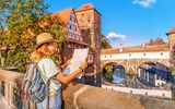 Touristin in Nürnberg