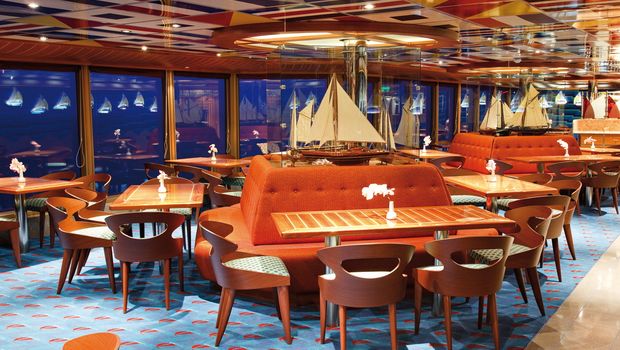 Buffetrestaurant an Bord