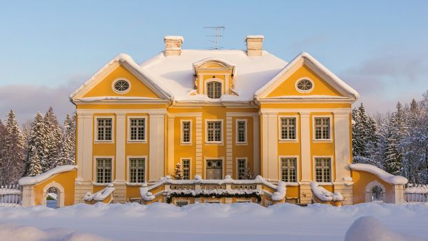 Gutshof Palmse im Winter