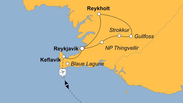 Ihre Reiseroute