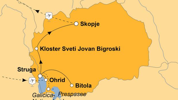 Ihre Reiseroute